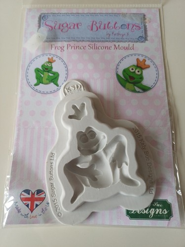 Sugar buttons silicone - sugar, frog