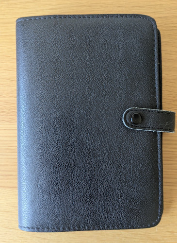Rare vintage black filofax - rare,