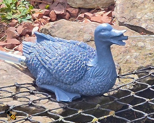 Pond duck spitter garden - duck,