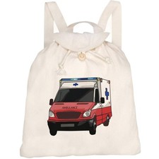 'Ambulance' Canvas Rucksack / Backpack (RK00034292)