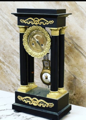 Victorian french boulle clock - french,