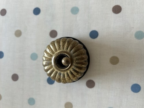 Vintage black ceramic brass - ceramic,