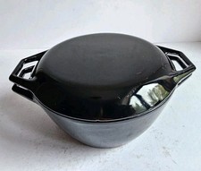 AGA Cast Iron  Black Enamel  Pan Pot  & Lid Dutch Oven Casserole Dish