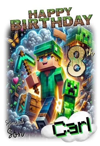 Minecraft style son 8th any - son,