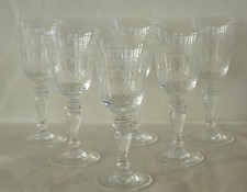 6 Pall Mall Lady Hamilton Sherry Glasses Baluster Stem
