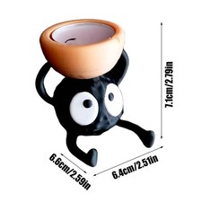 Cute Coal Ball Candle Holder 3D Printed Candle Holder Decoration Ornament