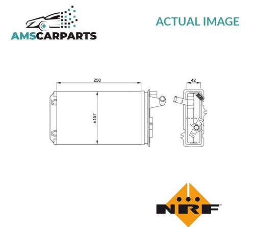 Heater radiator exchanger lhd - radiator,