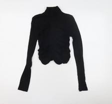 Zara Black High Neck Slim Fit