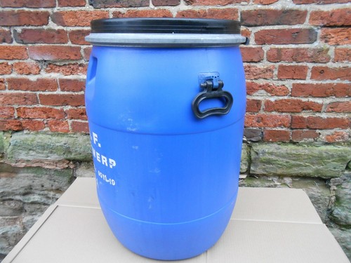 Blue plastic barrel 100ltr - 1,