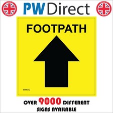 SIGN Footpath Up Arrow