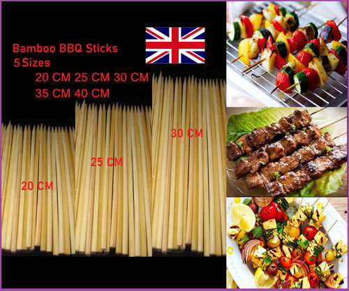 Bbq bamboo sticks wooden - 🔥bbq,