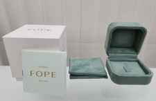 100% GENUINE FOPE JEWELLERY GREEN VELVET RING BOX + POUCH