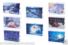 Mini Xmas LED Canvas Ornament