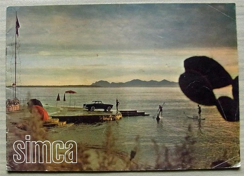 Simca car range sales brochure - range,