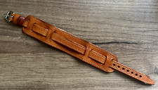 12mm tan leather handmade WW1
