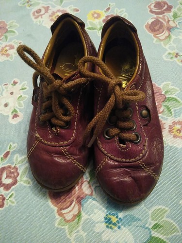 Finn vintage leather shoes - leather,