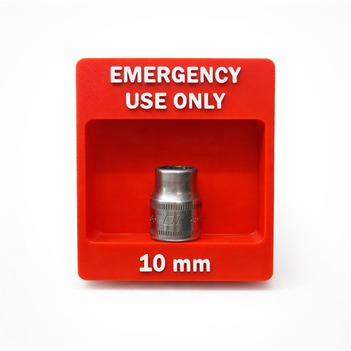 Emergency 10mm socket holder - socket, |