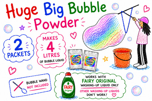 Bubble powder mix makes - powder,