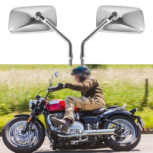Silver motorcycle mirrors - silver,