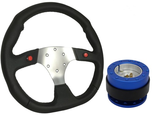 Chrome steering wheel - wheel, +