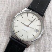 TISSOT SEASTAR B986/996 QUARTZ ANALOG DATE SILVER BLACK VINTAGE MEN'S WATCH