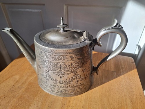 Britannia metal engraved - britannia,
