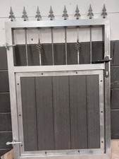 Composite Entrance/Side Gate Metal Frame with straight top