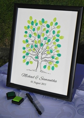 Personalised fingerprint - personalised, a3