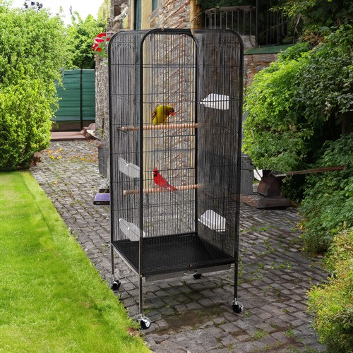 Rolling large bird cage - rolling,