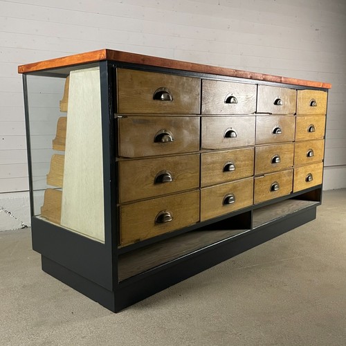 Vintage mid century glazed - glazed, oak
