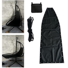 Home Comfort Hanging Swing Chair Black Chair Cover Easy Installation Process