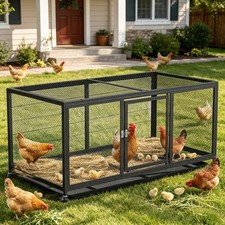 Large Chicken Coop with Wheels