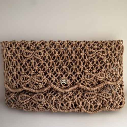 Anya hindmarch clutch beige - anya,