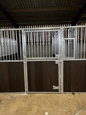 Internal Stables Equestrian American Barn Black Plastic Infill, Front 3660mm