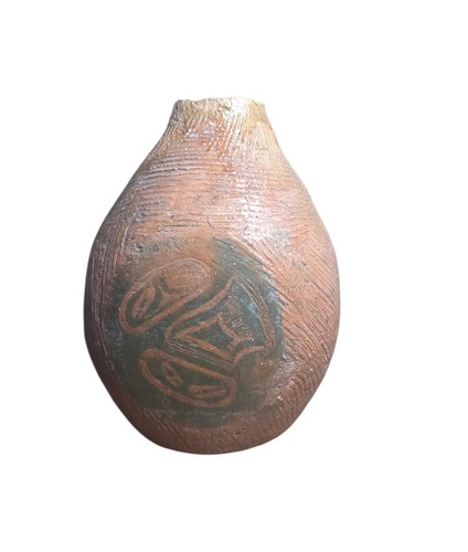 Vintage maori carved - maori, gourd