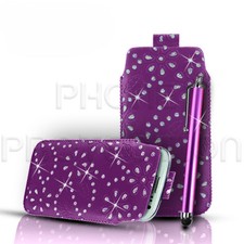 BLING PU LEATHER PULL TAB CASE