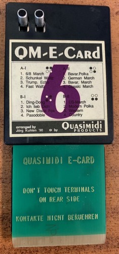 Quasimidi vintage card - vintage,