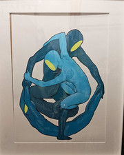 2017 Dave Kloc Human Shapes Limited Edition Art Screen Print Poster