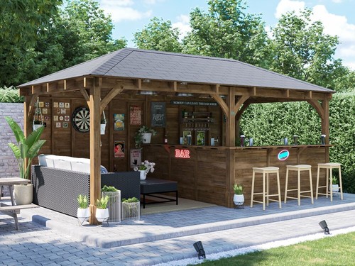 Outdoor pub gazebo - outdoor, 6x3m