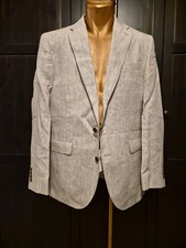 John Lewis Cambridge Linen Single Breasted Regular Fit Suit Jacket Size 42R