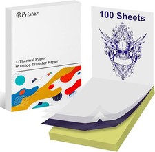 100Pcs A4 Tattoo Thermal Carbon/Copy Stencil Transfer Paper For M08F M834 D210