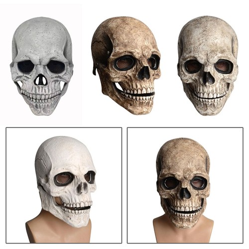 Skull mask latex helmet creepy - mask,