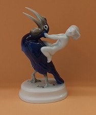 Rosenthal Porcelain Figurine High School, Toucan and Boy 21cm