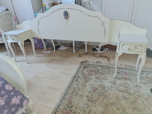 Shabby chic vintage 5ft bed - chic,
