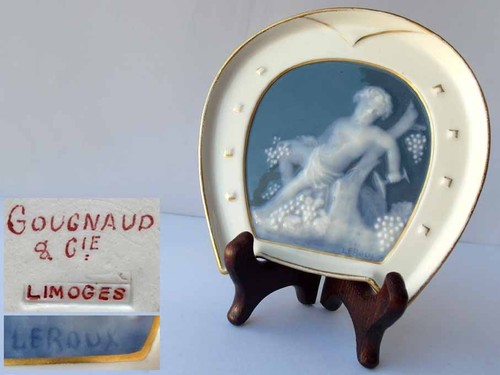 Porcelain plaque pate sur - plaque,,