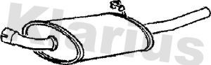 Rear muffler fits - rear, ford