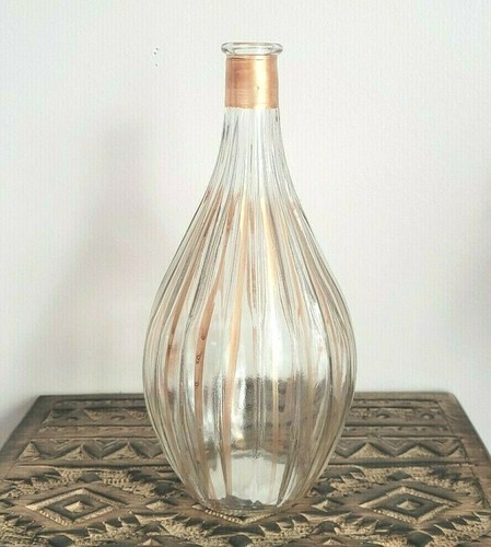 Glass bud stem vase gold - bud/stem, vase,