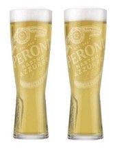 2 Peroni Half Pint Glasses