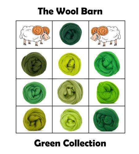 Green merino wool - wool, for
