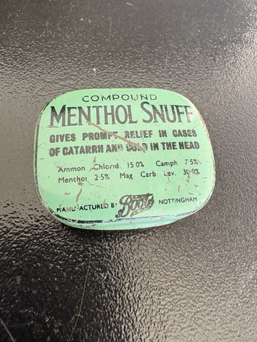 Vintage boots menthol snuff - vintage,